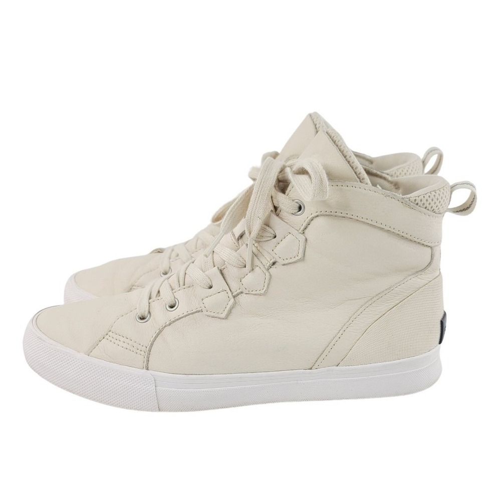 Sorel, Lace-Up Round Toe High Top Sneakers / Casual Shoes, Men's Size 10.5 White